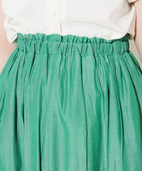 natural couture（ナチュラルクチュール）の「ふんわりタックスカート（スカート・レディース・ブラック/ベージュ/グリーン/レッド・FREE）」の14枚目の写真
