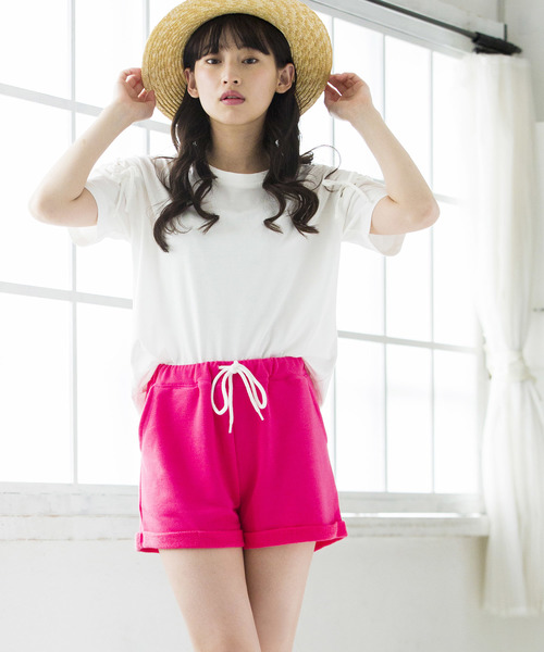 WEGO(ウィゴー)の「WEGO/スウェットショートパンツ(その他パンツ・レディース・ブラック/ブルー/杢グレー/ピンク系その他/ホワイト/グレー/カーキ・FREE)」の7枚目の写真