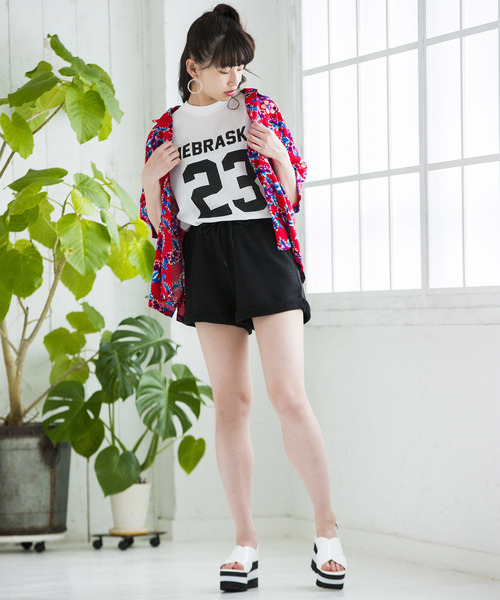 WEGO(ウィゴー)の「WEGO/スウェットショートパンツ(その他パンツ・レディース・ブラック/ブルー/杢グレー/ピンク系その他/ホワイト/グレー/カーキ・FREE)」の22枚目の写真