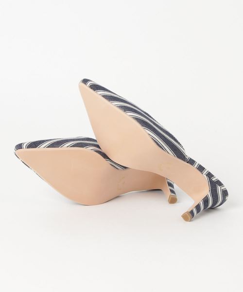 KOBE LETTUCE(コウベレタス)の「7cmヒールポインテッドトゥミュール サンダル(サンダル・レディース・ブラック/ベージュ/パープル/ミント/ストライプ・LL/S/M/L)」の11枚目の写真