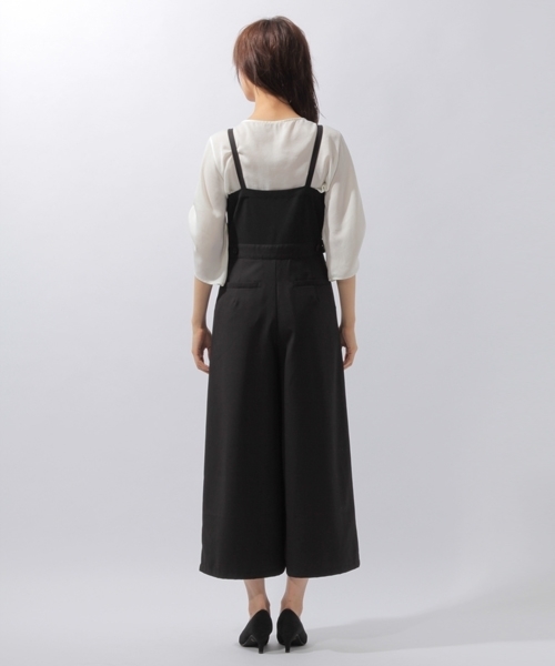 laboratory work（ラボラトリーワーク）の「アシメタックサロペット（サロペット/オーバーオール・レディース・ブラック/キャメル・MEDIUM）」の9枚目の写真