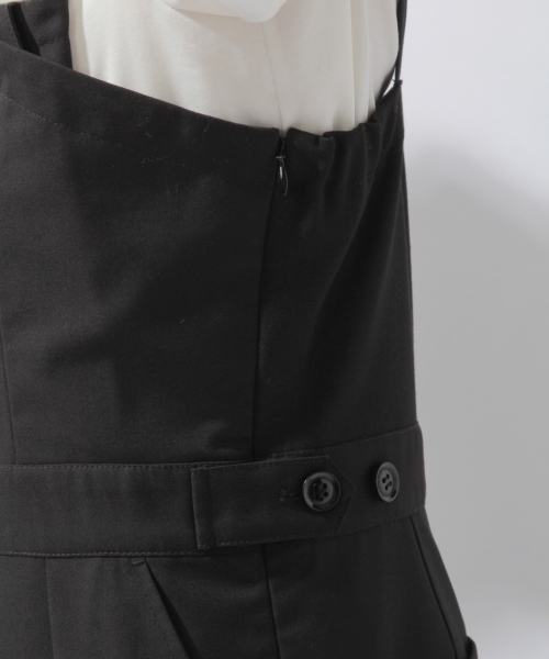 laboratory work（ラボラトリーワーク）の「アシメタックサロペット（サロペット/オーバーオール・レディース・ブラック/キャメル・MEDIUM）」の12枚目の写真