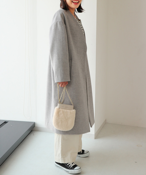 AMERICAN HOLIC（アメリカンホリック）の「ファーミニポシェット（ハンドバッグ・レディース・ホワイト/ブラック/ボルドー/キャメル・FREE）」の9枚目の写真