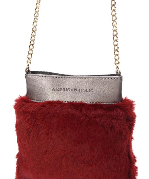 AMERICAN HOLIC（アメリカンホリック）の「ファーミニポシェット（ハンドバッグ・レディース・ホワイト/ブラック/ボルドー/キャメル・FREE）」の13枚目の写真
