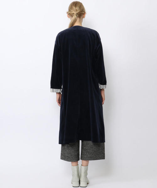 極美品☆GALERIE VIE　5万　コットンコーデュロイ　コート　ネイビー 極美品☆GALERIE VIE 5万 コットンコーデュロイ コート ネイビー