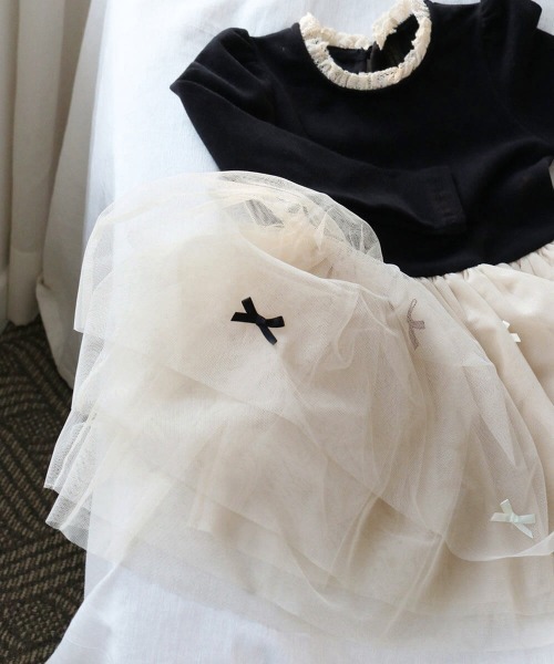 Rora(ローラ)の「ジュリエ ドレスワンピース(ドレス・キッズ・ブラックミックス・90㎝/100cm/110cm/120cm/130cm/140cm)」の7枚目の写真