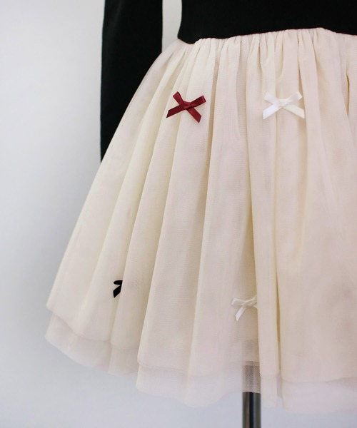 Rora(ローラ)の「ジュリエ ドレスワンピース(ドレス・キッズ・ブラックミックス・90㎝/100cm/110cm/120cm/130cm/140cm)」の5枚目の写真