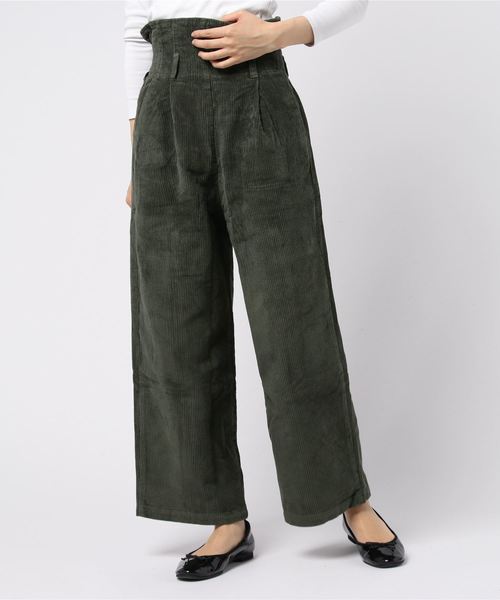 STYLEBLOCK（スタイルブロック）の「コーデュロイハイウエストバギーパンツワイドパンツ（その他パンツ・レディース・ベージュ/グレー/ピンク/オレンジ/キャメル/カーキ/ブラック・M）」の5枚目の写真