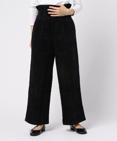 STYLEBLOCK（スタイルブロック）の「コーデュロイハイウエストバギーパンツワイドパンツ（その他パンツ・レディース・ベージュ/グレー/ピンク/オレンジ/キャメル/カーキ/ブラック・M）」の2枚目の写真