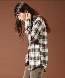 goa | ヴィンテージ　ネルチェックシャツ(シャツ/ブラウス)