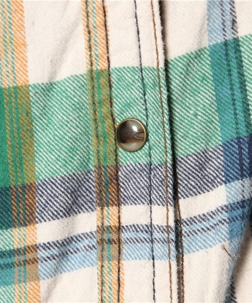 goa（ゴア）の「ヴィンテージ　ネルチェックシャツ（シャツ/ブラウス・レディース・グリーン/ブルー/レッド・FREE）」の11枚目の写真
