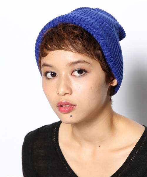 Ray BEAMS(レイビームス)の「Ray BEAMS / 細リブニット帽(ニットキャップ/ビーニー・レディース・グレー/ブラック/レッド系その他/ブルー/ネイビー・ONE SIZE)」の7枚目の写真