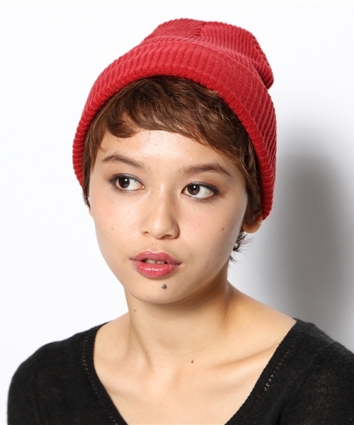 Ray BEAMS(レイビームス)の「Ray BEAMS / 細リブニット帽(ニットキャップ/ビーニー・レディース・グレー/ブラック/レッド系その他/ブルー/ネイビー・ONE SIZE)」の8枚目の写真