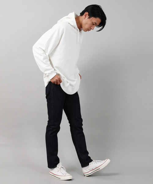 Ressaca(レサーカ)の「ヘビーウエイトオーバーパーカー(パーカー・メンズ・ホワイト/ブラック/ベージュ/パープル/ネイビー/グレー/イエロー/オレンジ・M/L)」の9枚目の写真