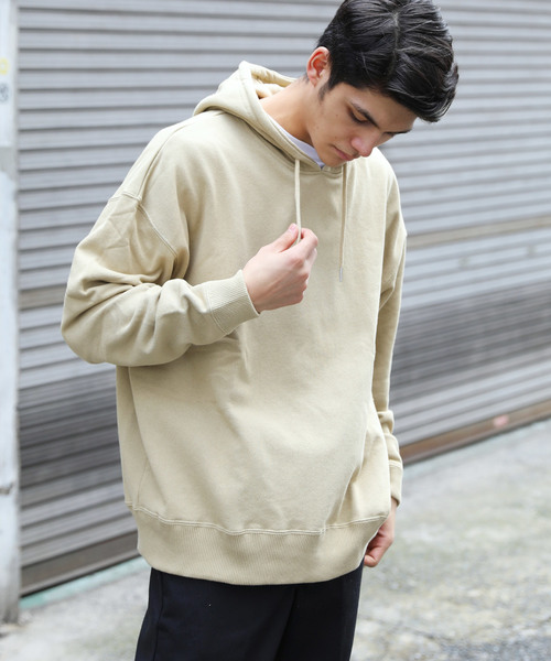 Ressaca(レサーカ)の「ヘビーウエイトオーバーパーカー(パーカー・メンズ・ホワイト/ブラック/ベージュ/パープル/ネイビー/グレー/イエロー/オレンジ・M/L)」の5枚目の写真