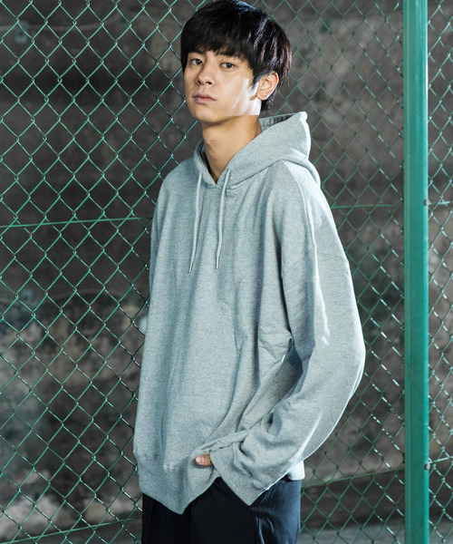 Ressaca(レサーカ)の「ヘビーウエイトオーバーパーカー(パーカー・メンズ・ホワイト/ブラック/ベージュ/パープル/ネイビー/グレー/イエロー/オレンジ・M/L)」の4枚目の写真