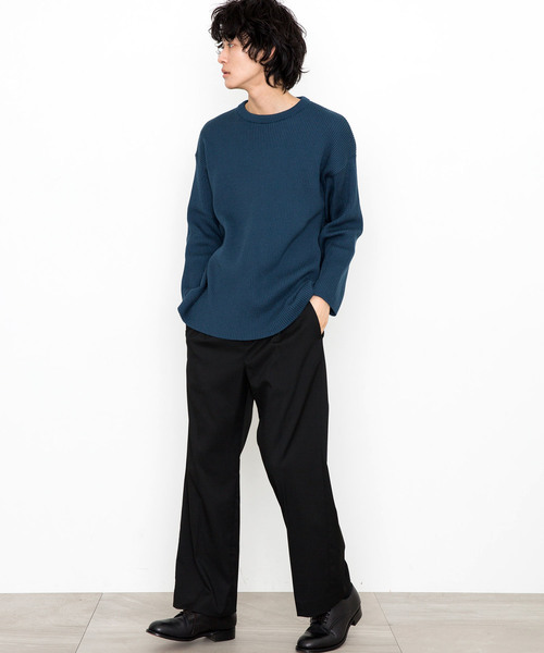 STUDIOUS（ステュディオス）の「【STUDIOUS】マリールイズ2タックセミワイドパンツ（その他パンツ・メンズ・カーキ/ブラック/ベージュ/グレー・1/2/3）」の14枚目の写真