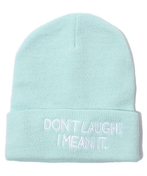 WEGO（ウィゴー）の「WEGO/ロゴ刺繍ニットキャップ（ニットキャップ/ビーニー・メンズ・ホワイト/ブラック/ライトグレー/ライム/ブルー/パープル/イエロー/オレンジ・FREE）」の5枚目の写真