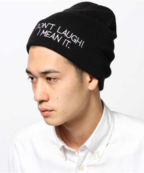 WEGO（ウィゴー）の「WEGO/ロゴ刺繍ニットキャップ（ニットキャップ/ビーニー・メンズ・ホワイト/ブラック/ライトグレー/ライム/ブルー/パープル/イエロー/オレンジ・FREE）」の14枚目の写真