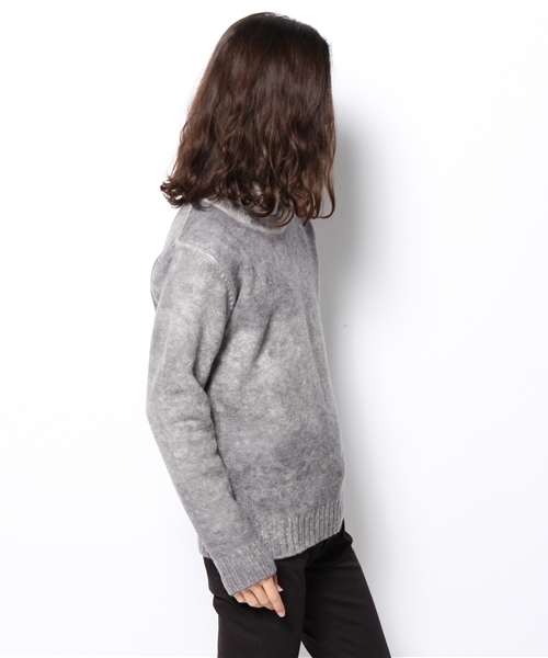 NANO universe（ナノユニバース）の「スモーキーニットプルオーバー（ニット/セーター・メンズ・レッド/グレー/ブラック・SMALL/MEDIUM/LARGE/X-LARGE）」の4枚目の写真