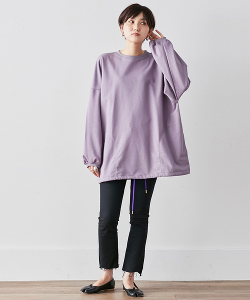 MEDE19F(メデジュウキュウ)の「MEDE19F オーバーサイズスウェット(スウェット・レディース・ラベンダー/チャコール・MEDIUM/LARGE/X-LARGE)」の11枚目の写真