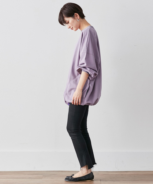 MEDE19F(メデジュウキュウ)の「MEDE19F オーバーサイズスウェット(スウェット・レディース・ラベンダー/チャコール・MEDIUM/LARGE/X-LARGE)」の13枚目の写真