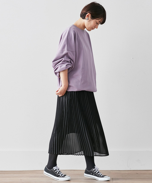 MEDE19F(メデジュウキュウ)の「MEDE19F オーバーサイズスウェット(スウェット・レディース・ラベンダー/チャコール・MEDIUM/LARGE/X-LARGE)」の15枚目の写真