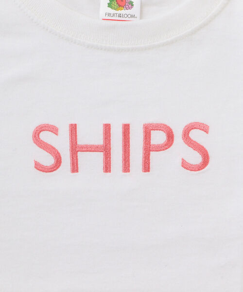 SHIPS(シップス)の「FRUIT OF THE LOOM:<ファミリーおそろい>【SHIPS別注】ロゴ T(90~145cm)(Tシャツ/カットソー・キッズ・オフホワイト/ピンク/ブルー/ネイビー/ホワイト・90/100/110/120/130/S/145)」の13枚目の写真