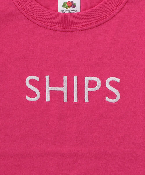 SHIPS(シップス)の「FRUIT OF THE LOOM:<ファミリーおそろい>【SHIPS別注】ロゴ T(90~145cm)(Tシャツ/カットソー・キッズ・オフホワイト/ピンク/ブルー/ネイビー/ホワイト・90/100/110/120/130/S/145)」の12枚目の写真