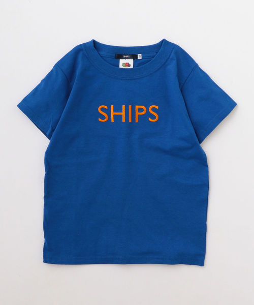 SHIPS(シップス)の「FRUIT OF THE LOOM:<ファミリーおそろい>【SHIPS別注】ロゴ T(90~145cm)(Tシャツ/カットソー・キッズ・オフホワイト/ピンク/ブルー/ネイビー/ホワイト・90/100/110/120/130/S/145)」の9枚目の写真