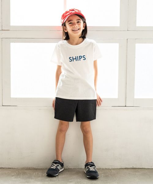 SHIPS(シップス)の「FRUIT OF THE LOOM:<ファミリーおそろい>【SHIPS別注】ロゴ T(90~145cm)(Tシャツ/カットソー・キッズ・オフホワイト/ピンク/ブルー/ネイビー/ホワイト・90/100/110/120/130/S/145)」の8枚目の写真