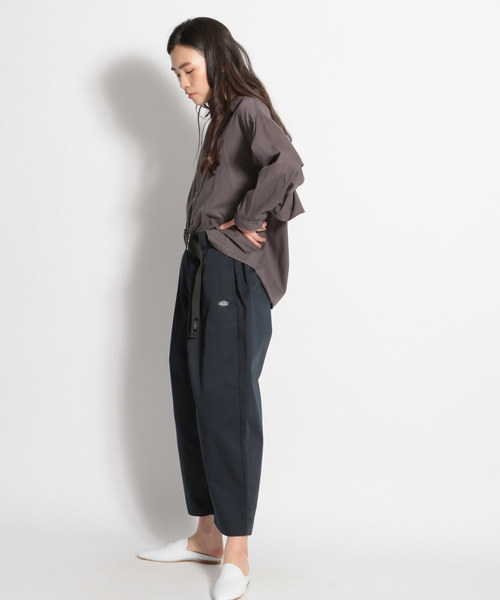 niko and...（ニコアンド）の「バックシャンスキッパーシャツ（シャツ/ブラウス・レディース・ベージュ/チャコール/カーキ・MEDIUM/LARGE）」の4枚目の写真