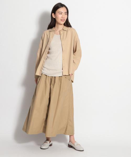 niko and...（ニコアンド）の「バックシャンスキッパーシャツ（シャツ/ブラウス・レディース・ベージュ/チャコール/カーキ・MEDIUM/LARGE）」の5枚目の写真