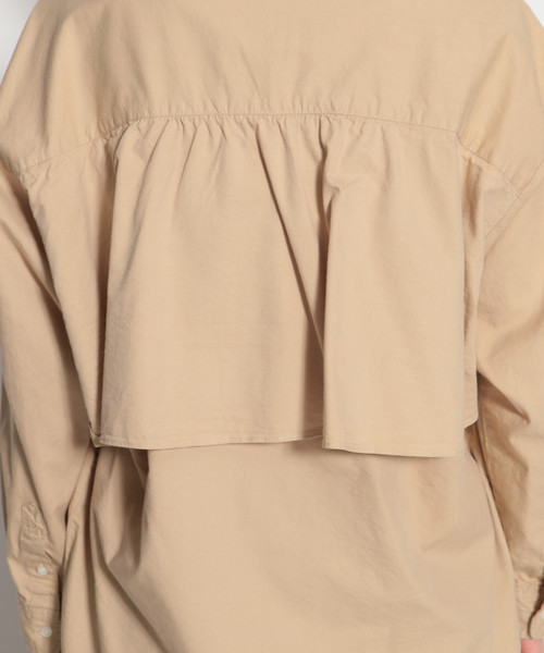 niko and...（ニコアンド）の「バックシャンスキッパーシャツ（シャツ/ブラウス・レディース・ベージュ/チャコール/カーキ・MEDIUM/LARGE）」の16枚目の写真