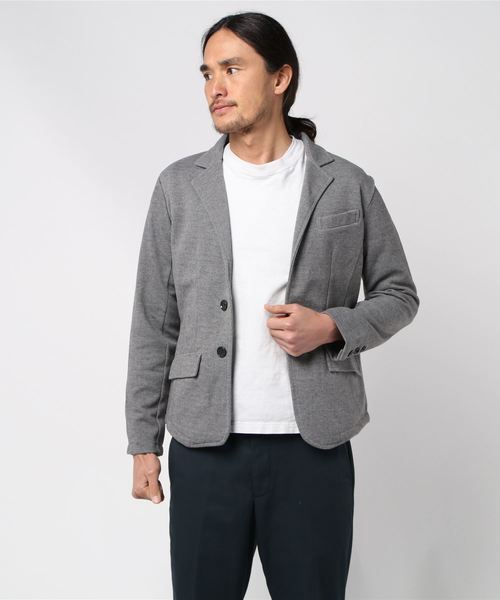 STYLEBLOCK(スタイルブロック)の「ポンチ2ボタンテーラードジャケット(テーラードジャケット)」|グレー