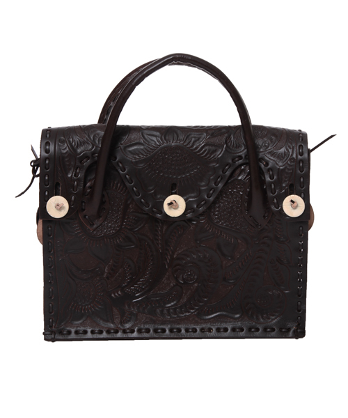 GRACE CONTINENTAL（グレースコンチネンタル）の「Maestra M（ハンドバッグ・レディース・カーキ/ブルー/グレー/ダークブラウン/レッド/ブラック/ベージュ/ホワイト/イエロー/ブラウン系その他/ゴールド/キナリ/ミント/ブロンズ/ピンク/パープル/ピンクゴールド/グリーン・FREE）」の5枚目の写真