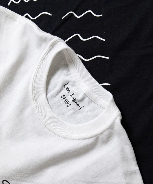 SHIPS（シップス）の「サマソ二2019: ken kagami アート Tシャツ ■（Tシャツ/カットソー・メンズ・ホワイト/ストーン/ホワイト系その他/ブラック/ダークグレー・S/M/L/XL）」の7枚目の写真