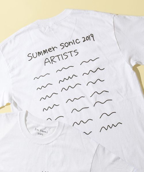 SHIPS（シップス）の「サマソ二2019: ken kagami アート Tシャツ ■（Tシャツ/カットソー・メンズ・ホワイト/ストーン/ホワイト系その他/ブラック/ダークグレー・S/M/L/XL）」の8枚目の写真