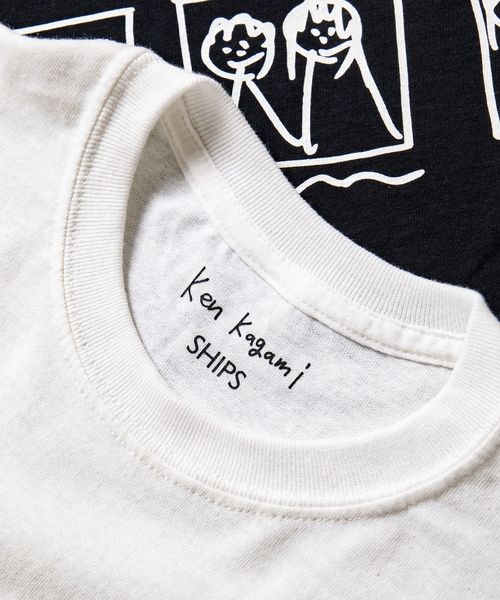 SHIPS（シップス）の「サマソ二2019: ken kagami アート Tシャツ ■（Tシャツ/カットソー・メンズ・ホワイト/ストーン/ホワイト系その他/ブラック/ダークグレー・S/M/L/XL）」の13枚目の写真