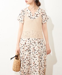 natural couture | カギ針ニットキャミ(キャミソール)