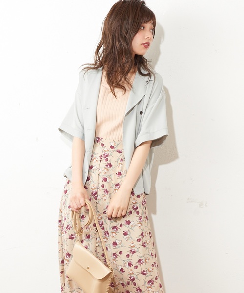 natural couture（ナチュラルクチュール）の「カギ針ニットキャミ（キャミソール・レディース・アイボリー/レッド/キャメル・FREE）」の4枚目の写真