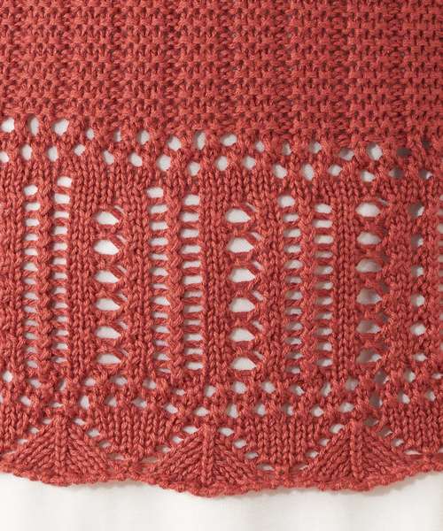 natural couture（ナチュラルクチュール）の「カギ針ニットキャミ（キャミソール・レディース・アイボリー/レッド/キャメル・FREE）」の14枚目の写真