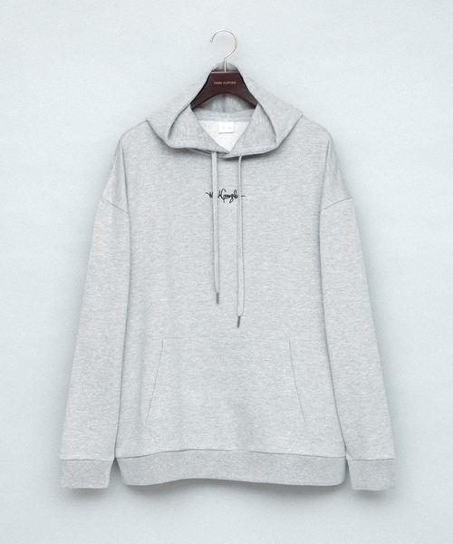 Mark Gonzales(マーク・ゴンザレス)の「Mark Gonzales/マークゴンザレス EMMA CLOTHES別注 オーバーサイズ プルオーバーパーカー(パーカー・メンズ・ダークベージュ/ブラック/オフホワイト/杢グレー・FREE)」の5枚目の写真