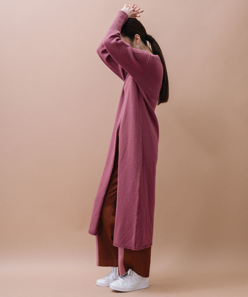 MARECHAL TERRE(マルシャルテル)の「ロングニットワンピース(ワンピース・レディース・ブラック/ベージュ/ピンク・ONE SIZE)」の18枚目の写真