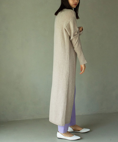 MARECHAL TERRE(マルシャルテル)の「ロングニットワンピース(ワンピース・レディース・ブラック/ベージュ/ピンク・ONE SIZE)」の10枚目の写真