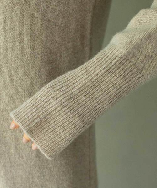 MARECHAL TERRE(マルシャルテル)の「ロングニットワンピース(ワンピース・レディース・ブラック/ベージュ/ピンク・ONE SIZE)」の12枚目の写真