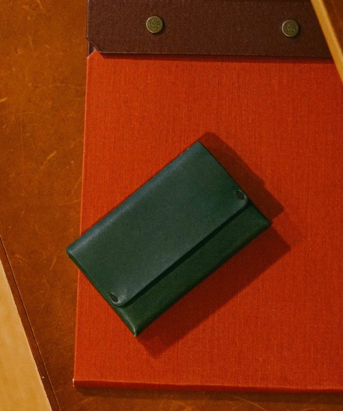 DURAM FACTORY（ドゥラムファクトリー）の「【ハイタイド限定カラー】直営店限定 DURAM ドゥラム ビジネス カードケース レザー 本革 名刺入れ 二つ折り（名刺入れ・レディース・ネイビー/ナチュラル/ダークベージュ/ダークグリーン・FREE）」の16枚目の写真