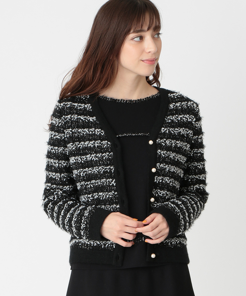 TO BE CHIC（トゥー ビー シック）の「ニットツイードジャケット（カーディガン/ボレロ）」 - WEAR