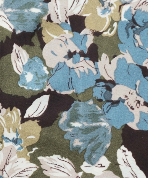 cawaii（カワイイ）の「大人のシックな花柄ポワン袖ブラウストップス（シャツ/ブラウス・レディース・ブルー・FREE）」の16枚目の写真