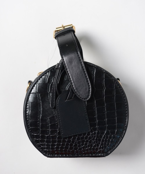 shopnikoniko（ショップニコニコ）の「クロコ調ラウンドバッグ（ショルダーバッグ・レディース・ブラック/ブラウン・フリー）」の17枚目の写真